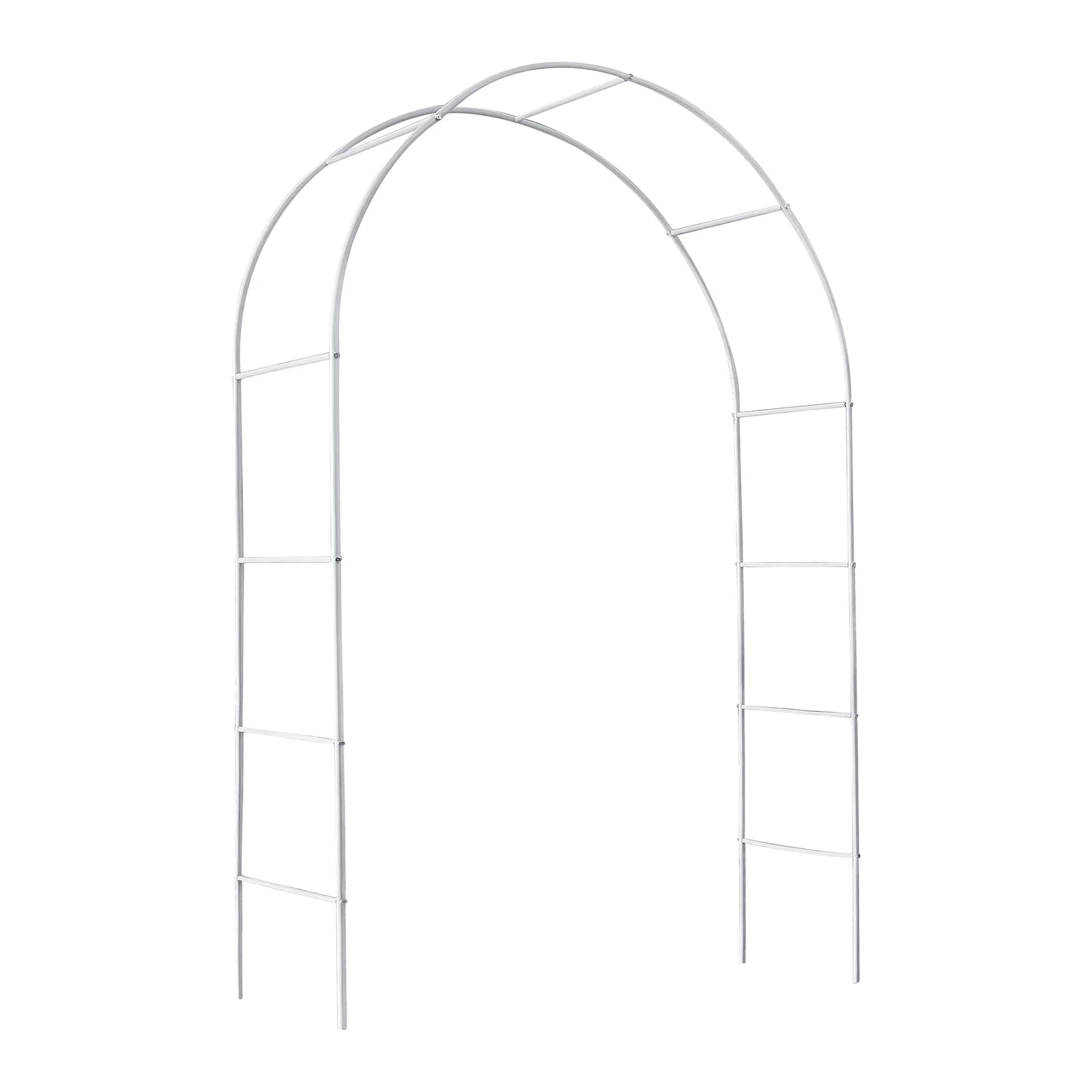 

Metal Garden Arch Trellis,Adjustable Arbor Trellis,White