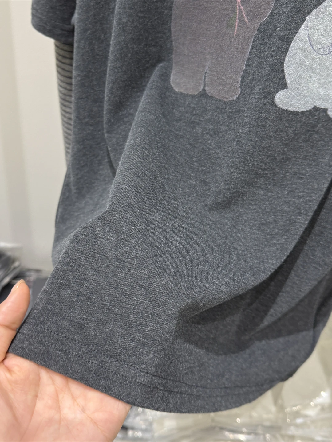 Koreaanse Sle Long Sve Cartoon Print Losse Casual Dames T-shirt Lente 2025, Nieuwe Faion Veelzijdige oulder Level Top