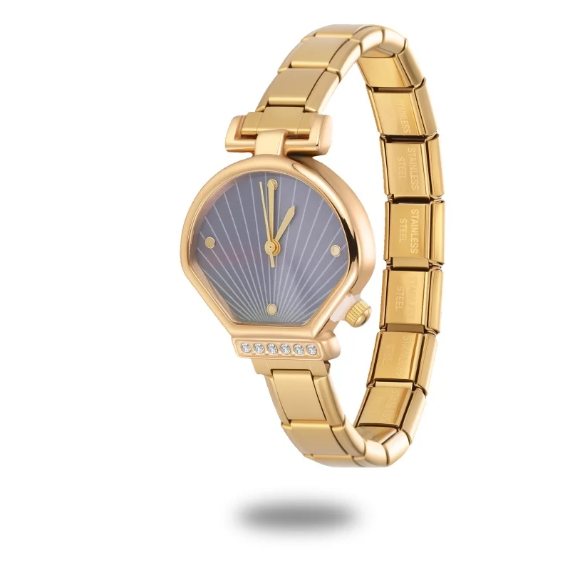 1PC High Quality Women's Men's Stainless Steel Round Star Shell Shape Watch Bracelet Bangle For Friend Birthday DIY Jewelry Gift