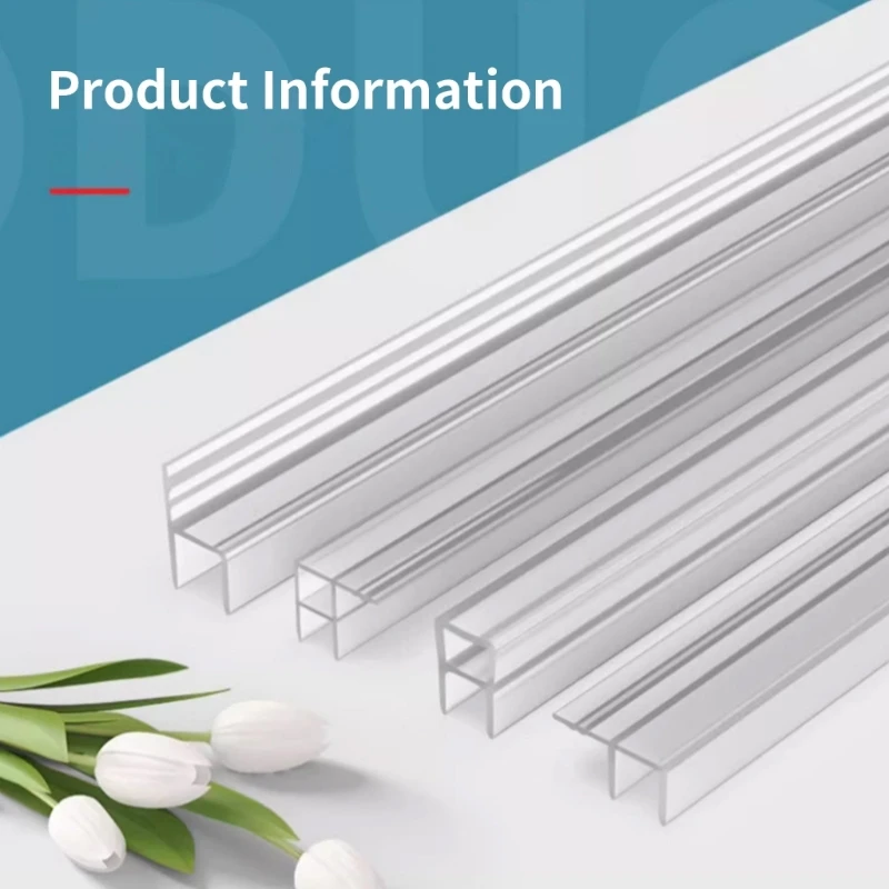 

Silicone Materials H Shaped Seal Strips for Shower Door Offer Long Time Use Durability and Simple Installation M4YD