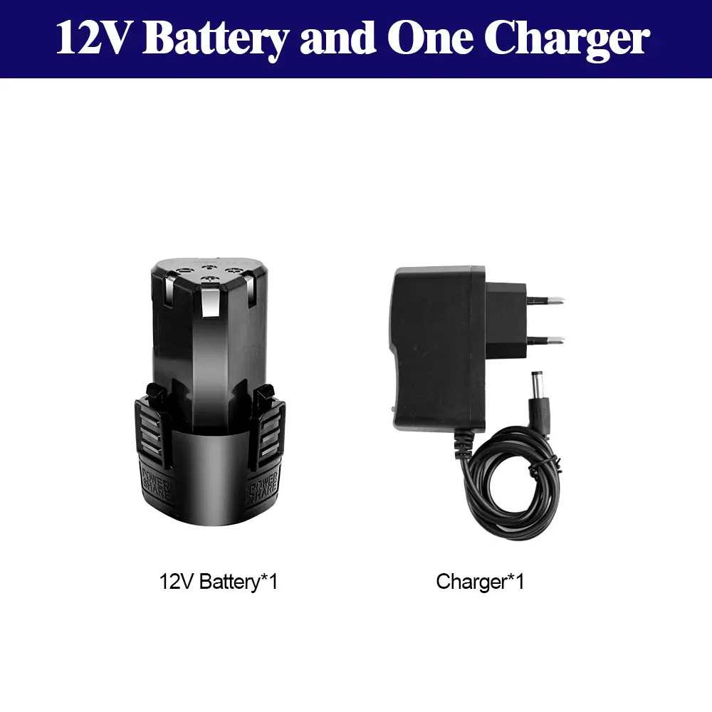 12V Baterai Lithium Isi Ulang Rumah Tangga Universal untuk Alat Listrik Obeng Listrik Bor Listrik Penggiling Sudut Baterai