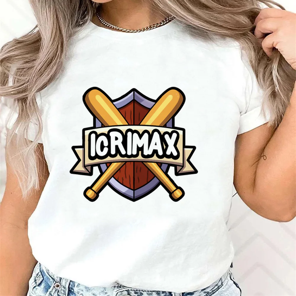 

Icrimax t-shirts women streetwear manga t shirt female funny clothes