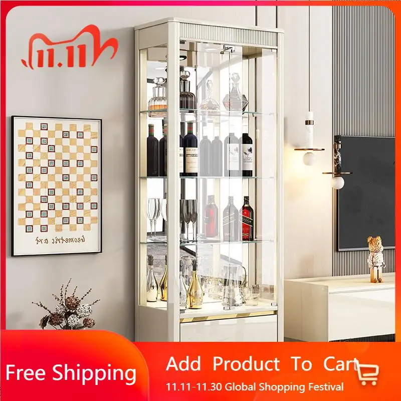 

Glass Wine Living Room Cabinets House Container Decor Wine Corner Living Room Cabinets Curio Perfume Gabinete Home Furniture