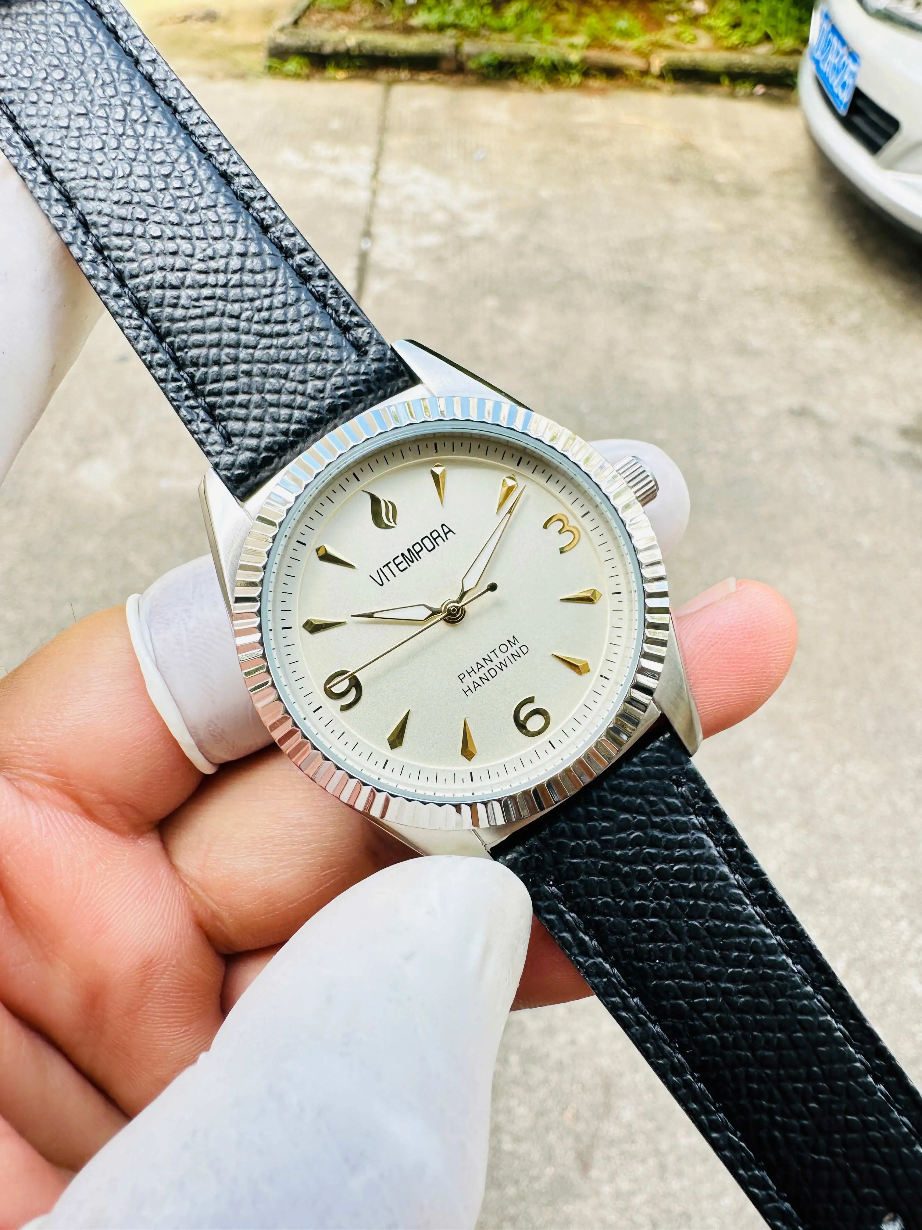 VITEMPORA Vintage Pilot Watch Men Manual Mechanical Stainless Steel Waterproof Daily Aviation Gentleman Wristwatch Wholesale
