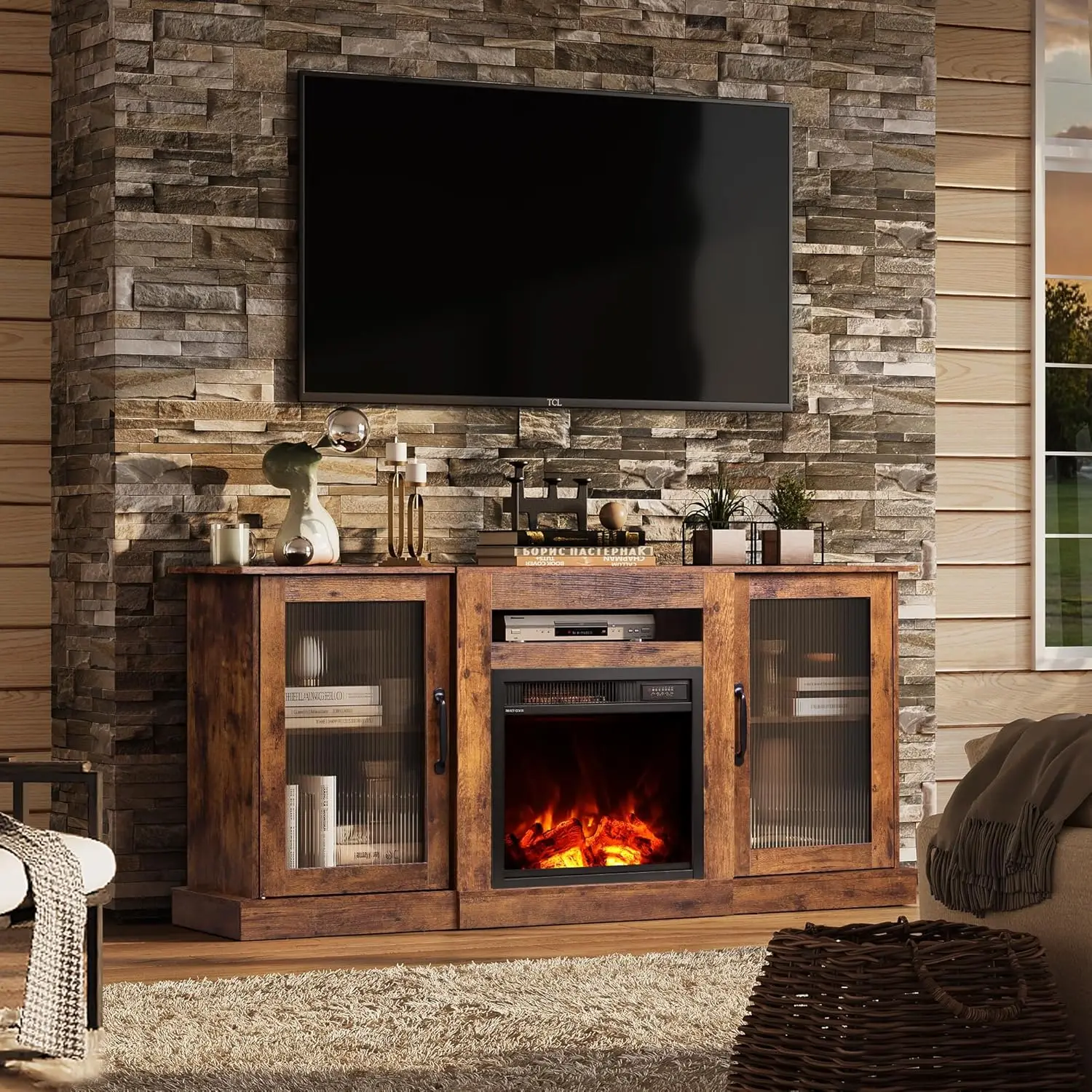 Fireplace TV Stand for 65