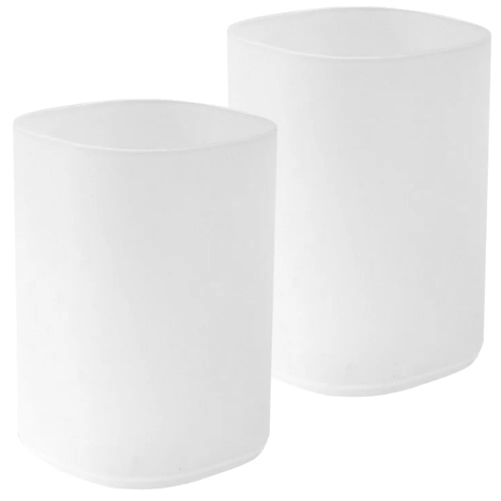 

2Pcs Desktop Pen Organizer Pencil Holder Stationery Storage Bucket for Desk Office Home Use Smooth Surface Compact Design