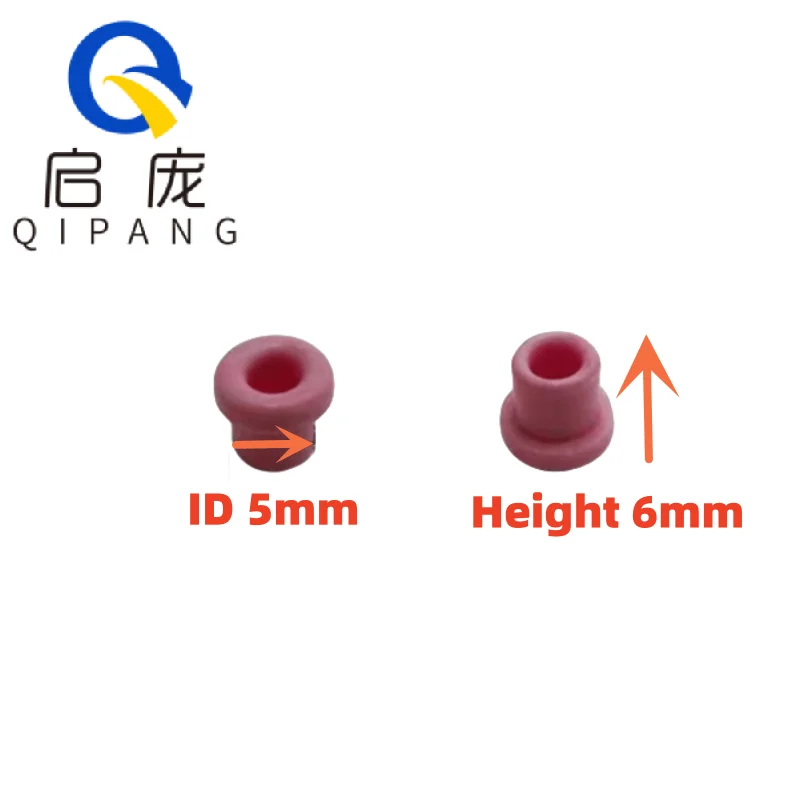 Qipang 50pcs Alumina  Ceramic Eyelet Porcelain Eye Textile Machine Parts  Porcelain Bead Guide Wire Porcelain Eye