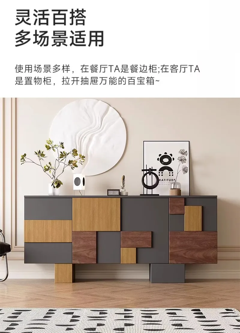 Entrance cabinet, living room locker, simple dining side decorative cabinet