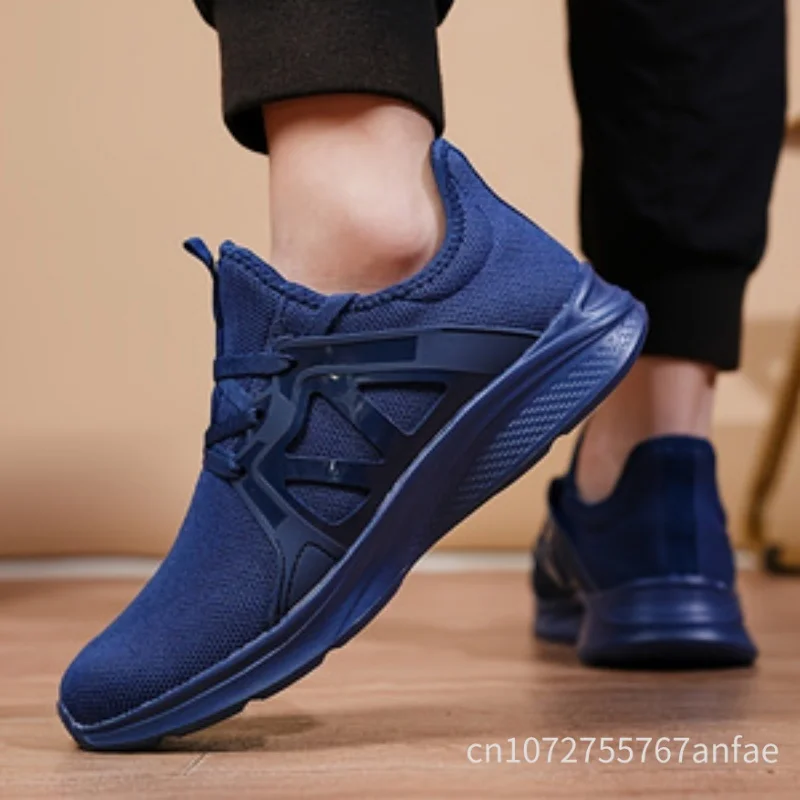 

Мужская синяя повседневная обувь, легкая дышащая нескользящая спортивная обувь для активного отдыха, мужская походная обувь, прогулочная обувь с мягкой подошвой для путешествий