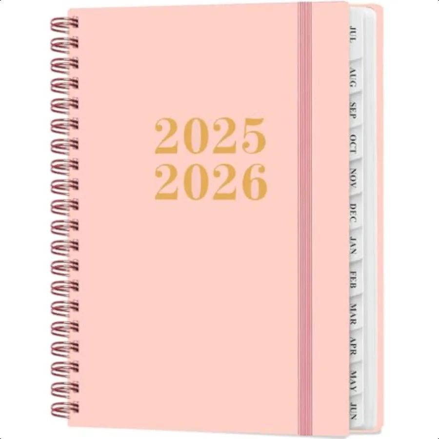 

Planner 20252026 Academic Year Planner from July 2025 to June 2026 Weekly Monthly Planners Spiral Bound with 12Month Tabs Inner