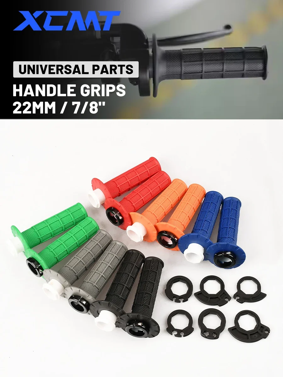 AliExpress XCMT Motorcycle Grips 7/8" 22mm Hand Grip W/ The Snap-on Cam Lock-on Grips Dirt Bike Handlebar Grips For KTM CRF SXF EXC Universal