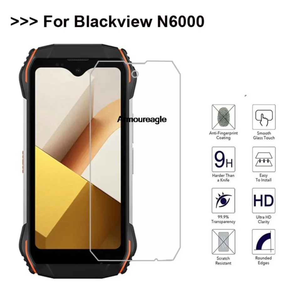 2.5d full glue tempered glass safety guard on for blackview n6000 film explosion-proof protector for blackviewn6000 shield saver