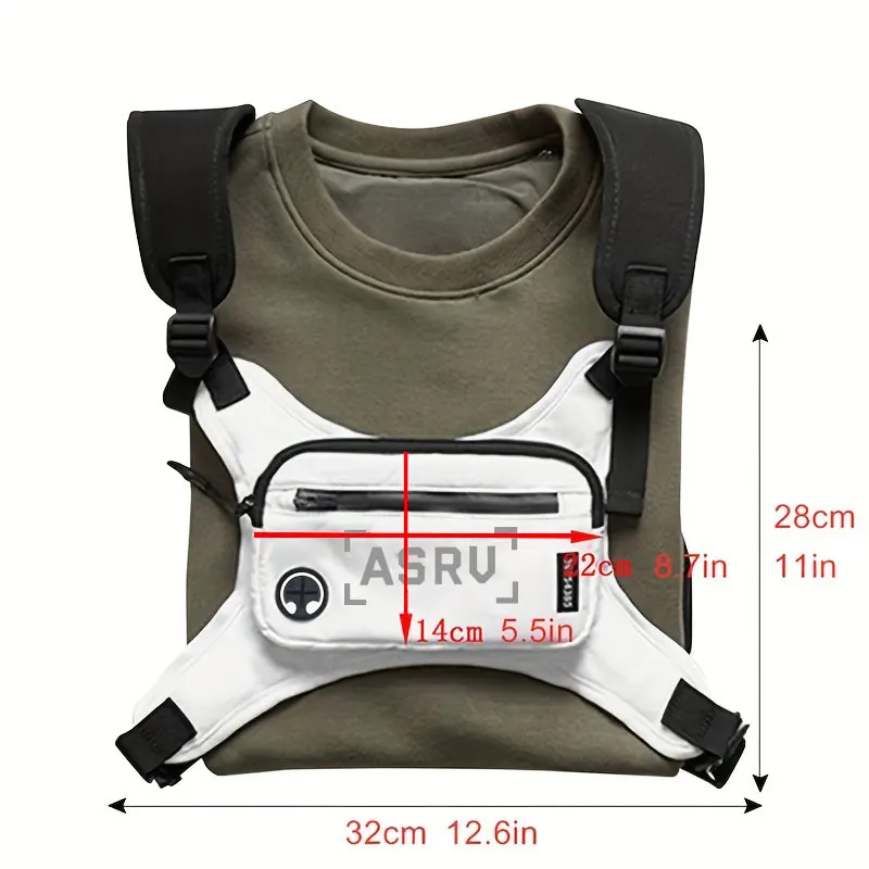 Sports Backpack Fashion Chest Rig Bag for Men Waist Bag Hip Hop Streetwear Functional Chest Mobile Phone Bags Male Pack