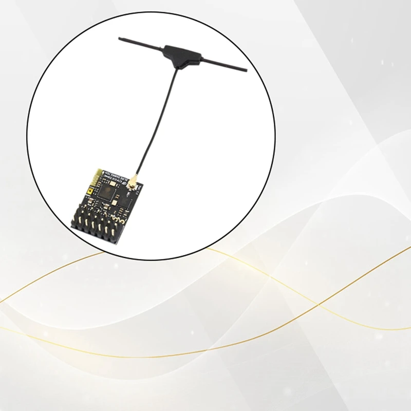 Receptor ELRS 2,4G PWM 7CH FPV con antena tipo T para RC FPV Dron de carreras de largo alcance Quadcopter