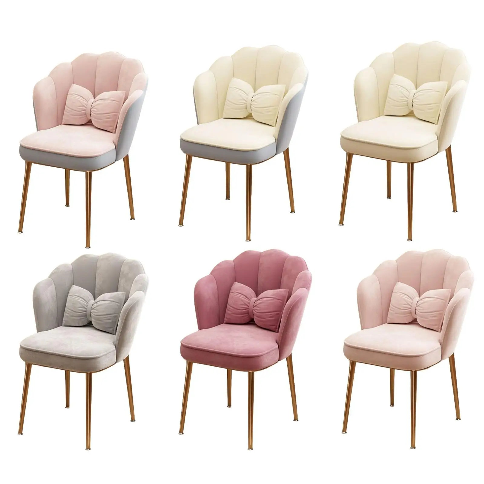 Schminktisch-Stuhl Akzentstuhl Zimmermöbel Esszimmerstuhl Komfortabler Eleganter Schminkstuhl für Schlafzimmer Café