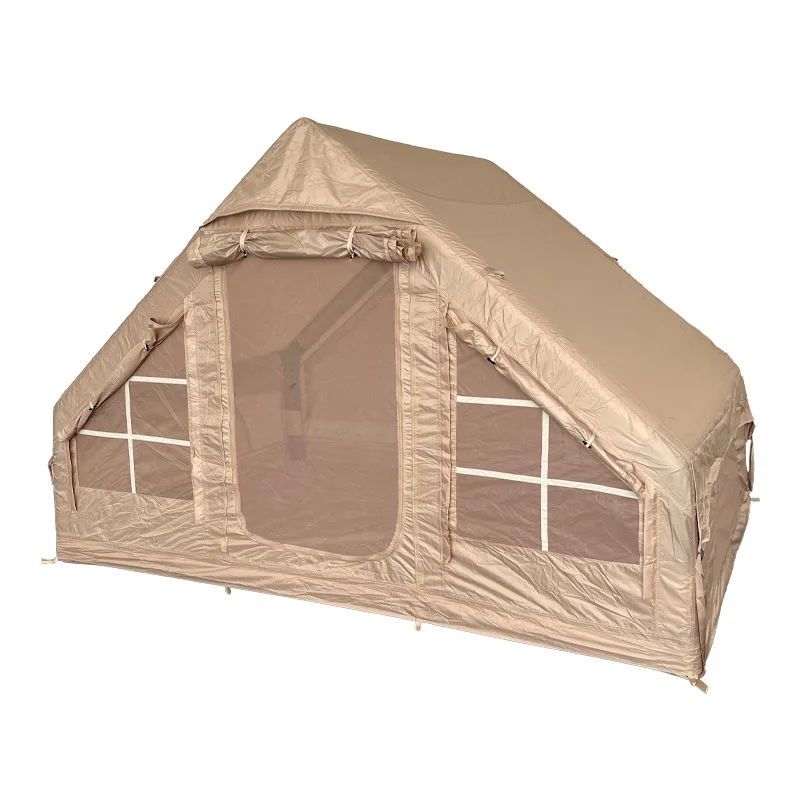 

Outdoor camping portable inflatable tent camping hut camp folding waterproof sunscreen spring new spring home