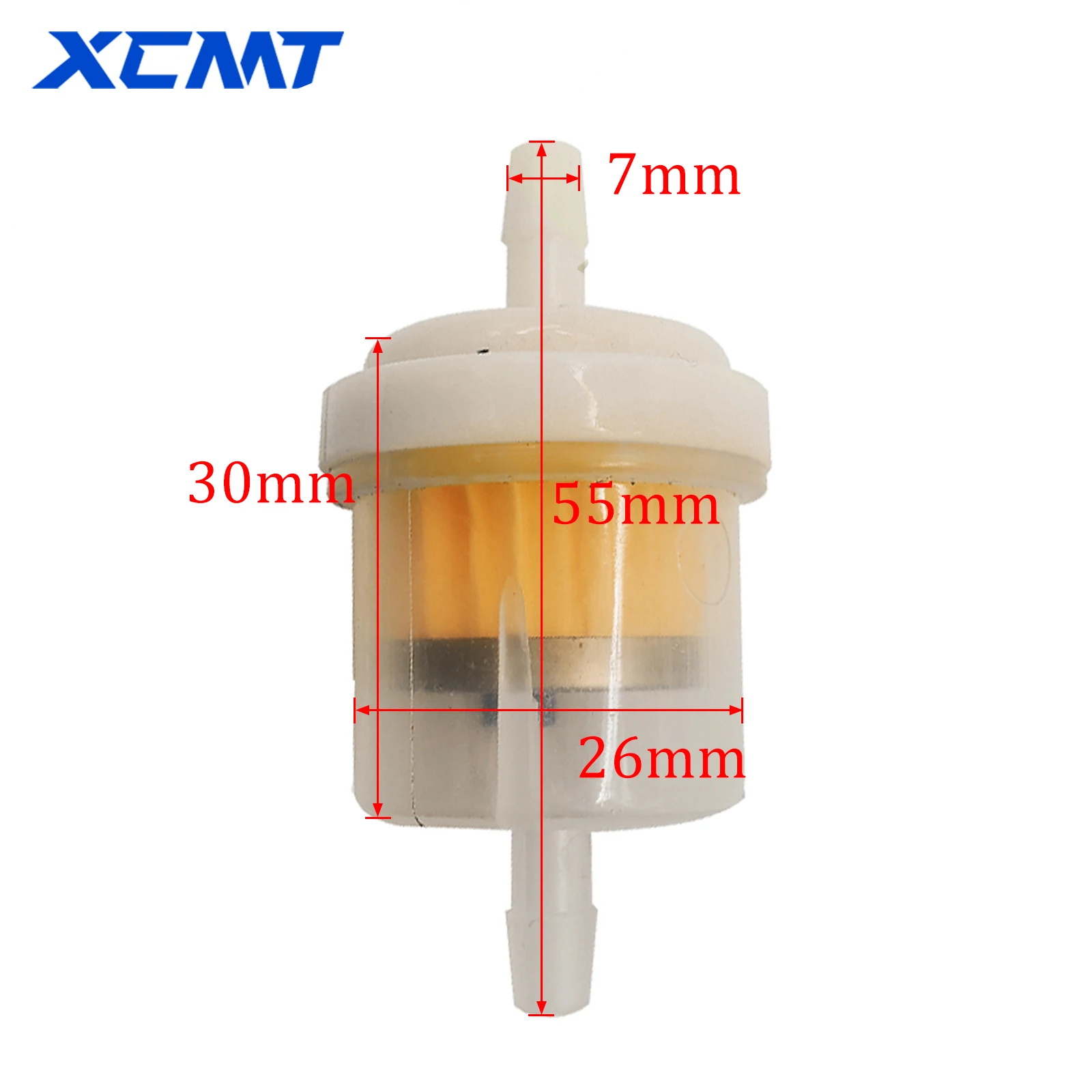 Filtros universales de combustible para motocicleta y tubo de combustible para 49cc 50cc 110cc 125cc 150cc Dirt Pit Bike ciclomotor Scooter ATV Go Kart