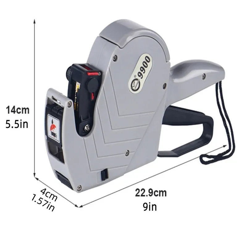 1 PC MX-9900 Pricing Label Gun with 500 Sticker Labels, 1 Ink Refill, 8 Digit Price Label Gun for Retail Stores, Grocery Stores