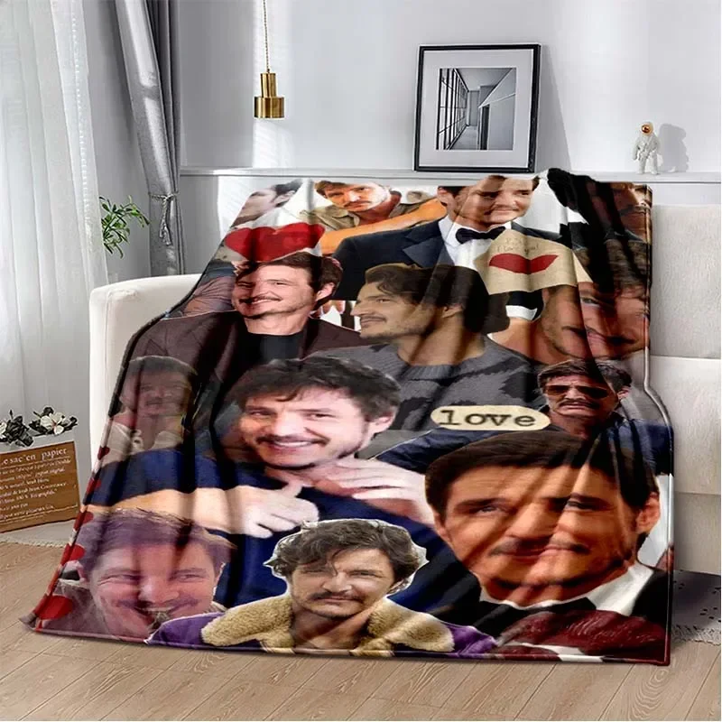 بيدرو باسكال نمط رمي بطانية خفيفة الوزن بطانية لغرفة المعيشة غرفة نوم غرفة الأطفال بطانية دافئة هدية عيد الميلاد