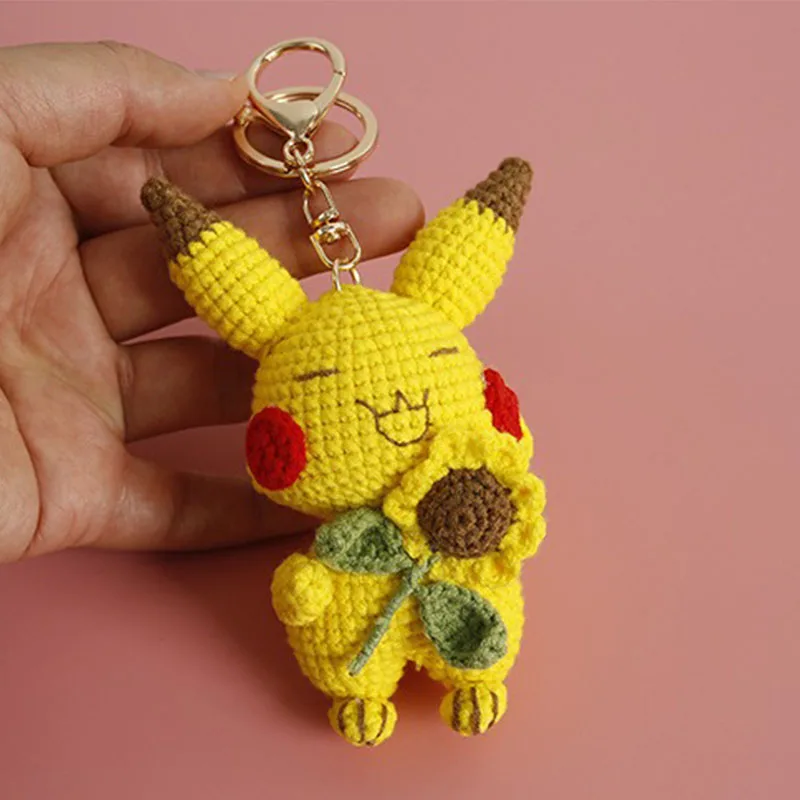 Cartoon Cute Keychain Crochet Doll Key Chain Knit Toy Cute Pendant Bag Accessories Handmade Toy