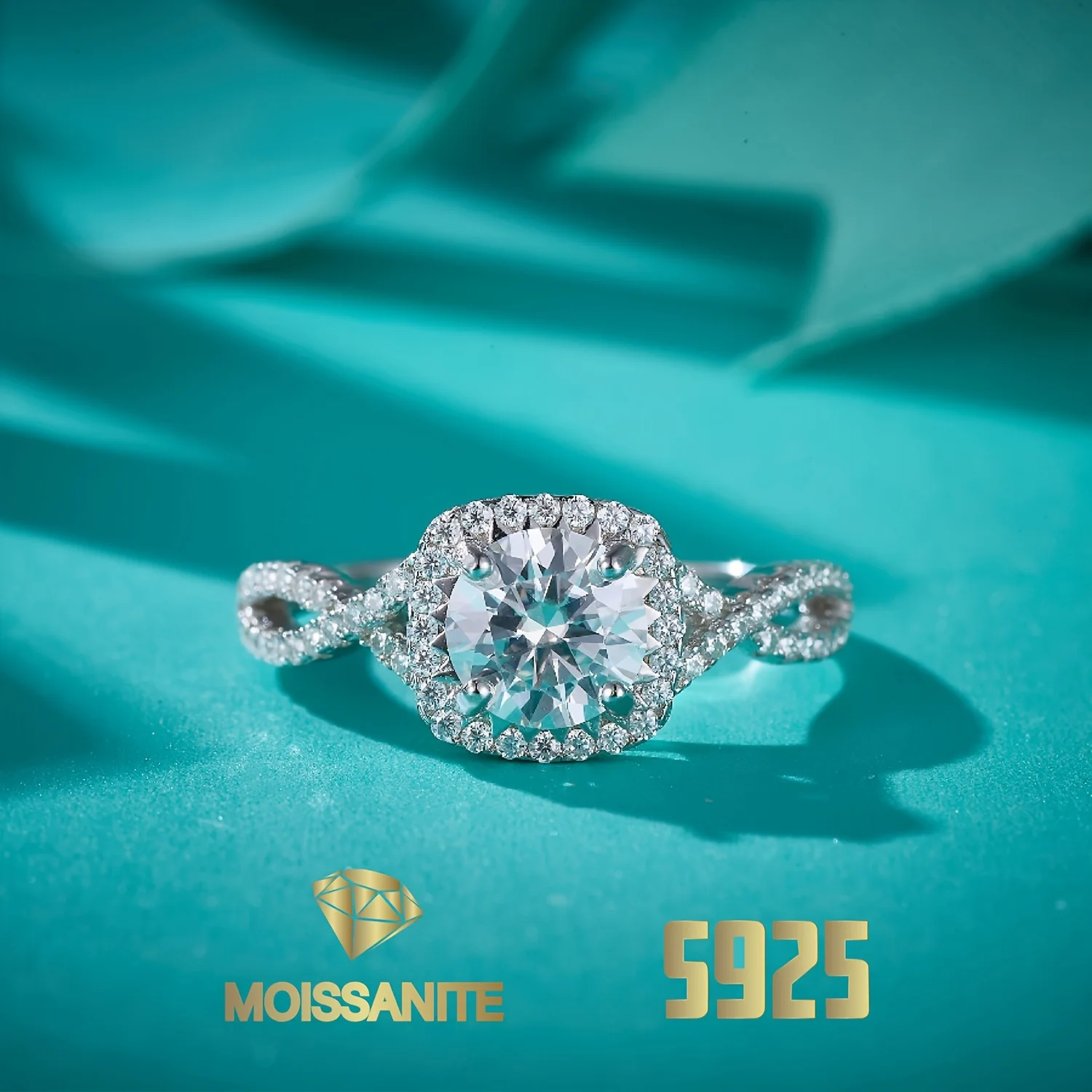 

D Color VVS Moissanite Ring 925 Sterling Silver Rings for Women with Gra Certificate Eternity Fashion Jewelry New 2025