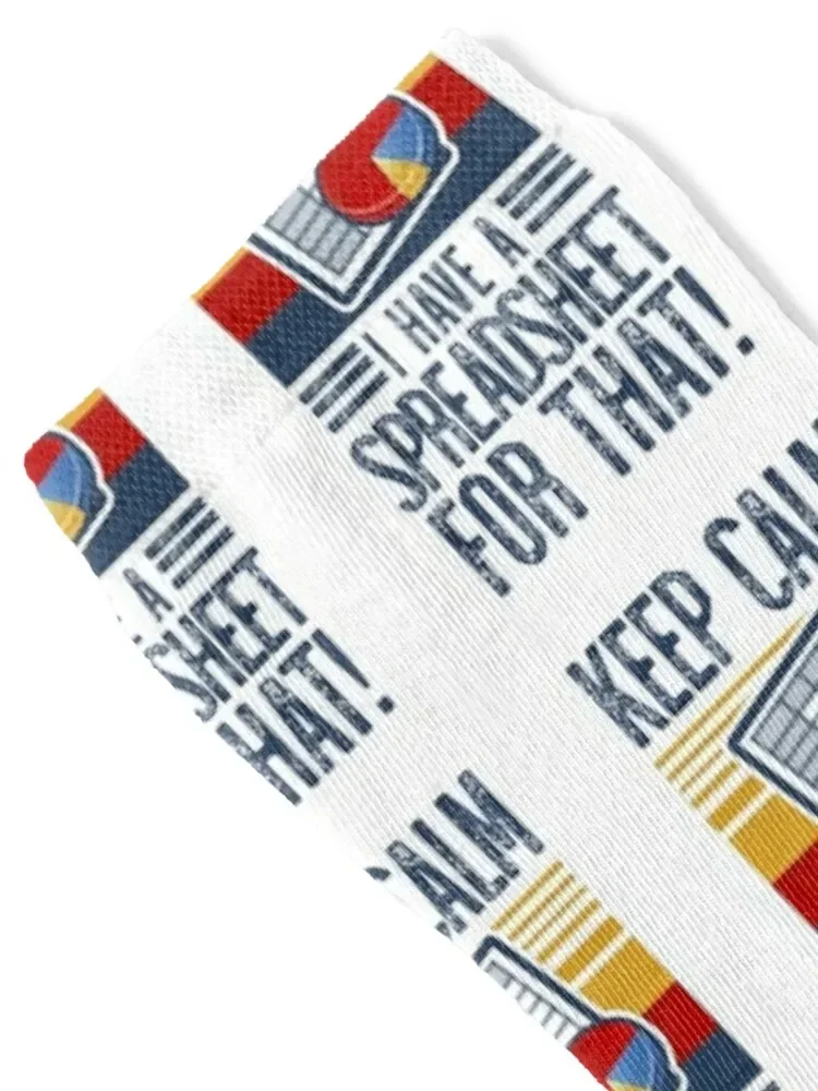 Keep Calm, I have A Spreadsheet for That! Socks Argentina man designer Socks Female Men's