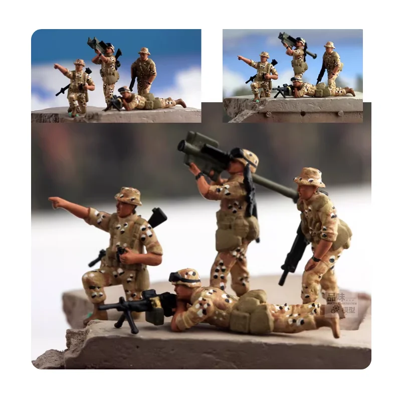 

1:72 Scale Resin Material Us 82nd Airborne Operation Desert Shield-4 Suitable For Tank Scenes Collectible Decorative Display