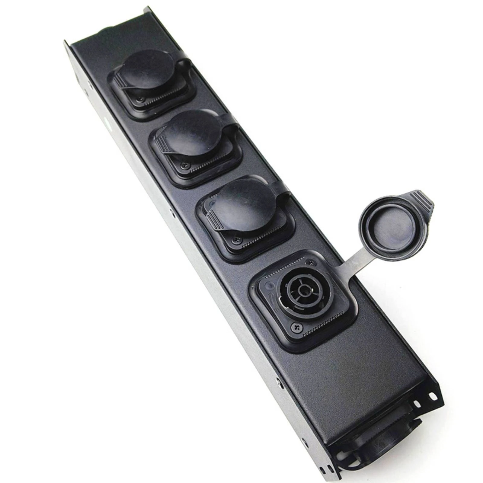 Stage Lighting Power Distribution Box 20A Metal Power Distribution Box Heavy-Duty High-Capacity for Event Production Crews