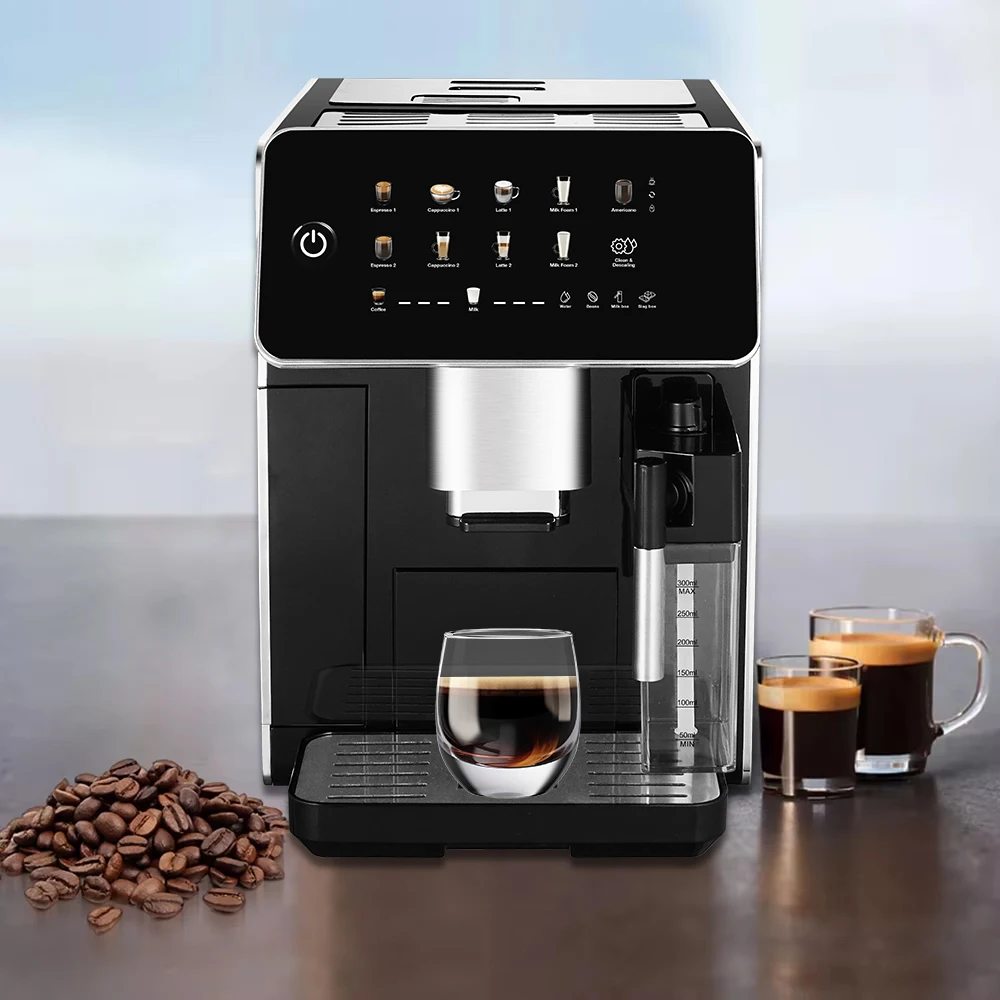 

Профессиональная кофеварка для эспрессо с сенсорным экраном Smart Maquinas De Cafe, полностью автоматическая кофеварка для эспрессо с кофемолкой