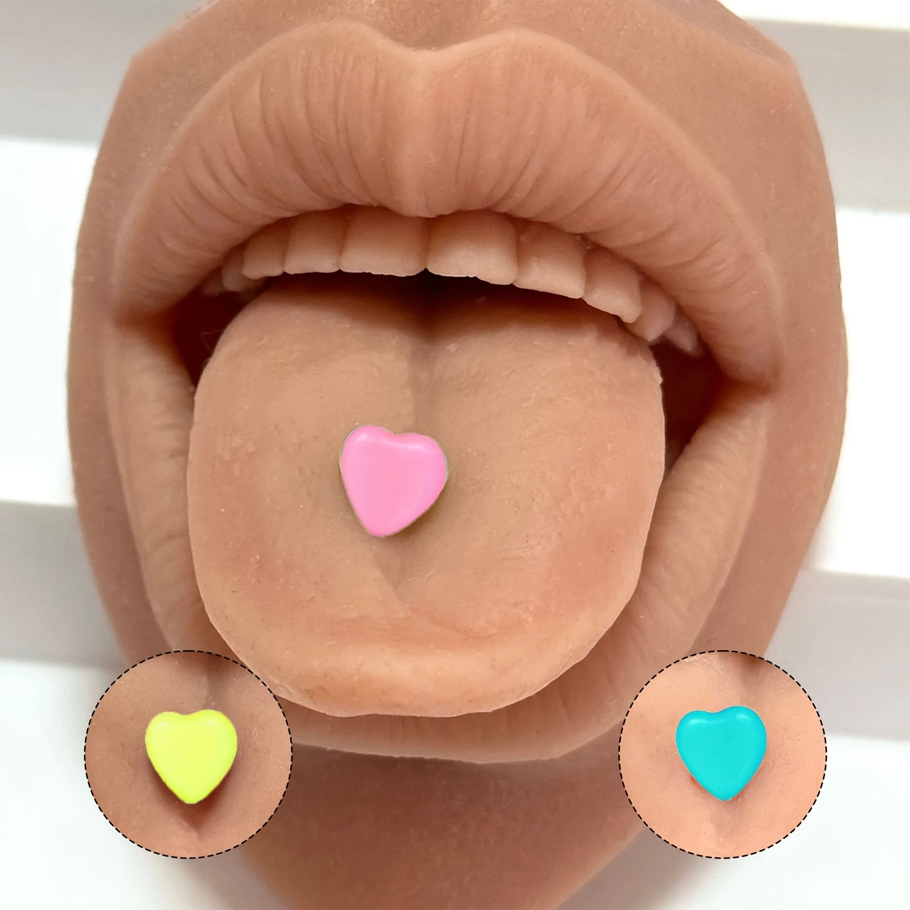 Set of 12 Tongue Rings Made from 316L Stainless Steel,  Designed for Comfortable Body Piercings for Women 12-18mm