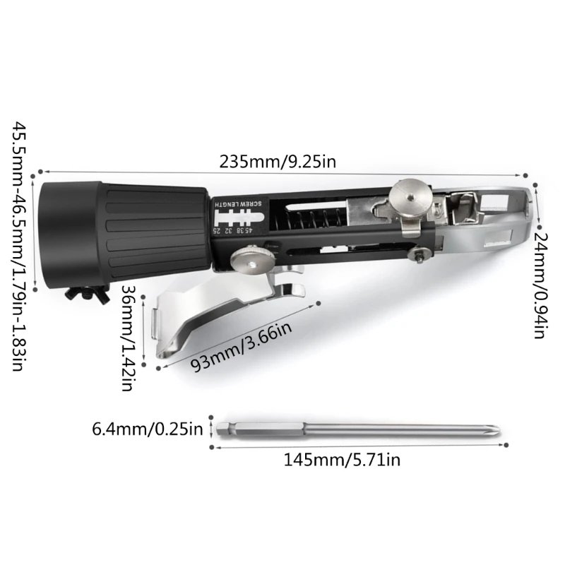 Adaptor Rantai Sekrup Bor Rantai Paku Sekrup Otomatis untuk Bor Listrik