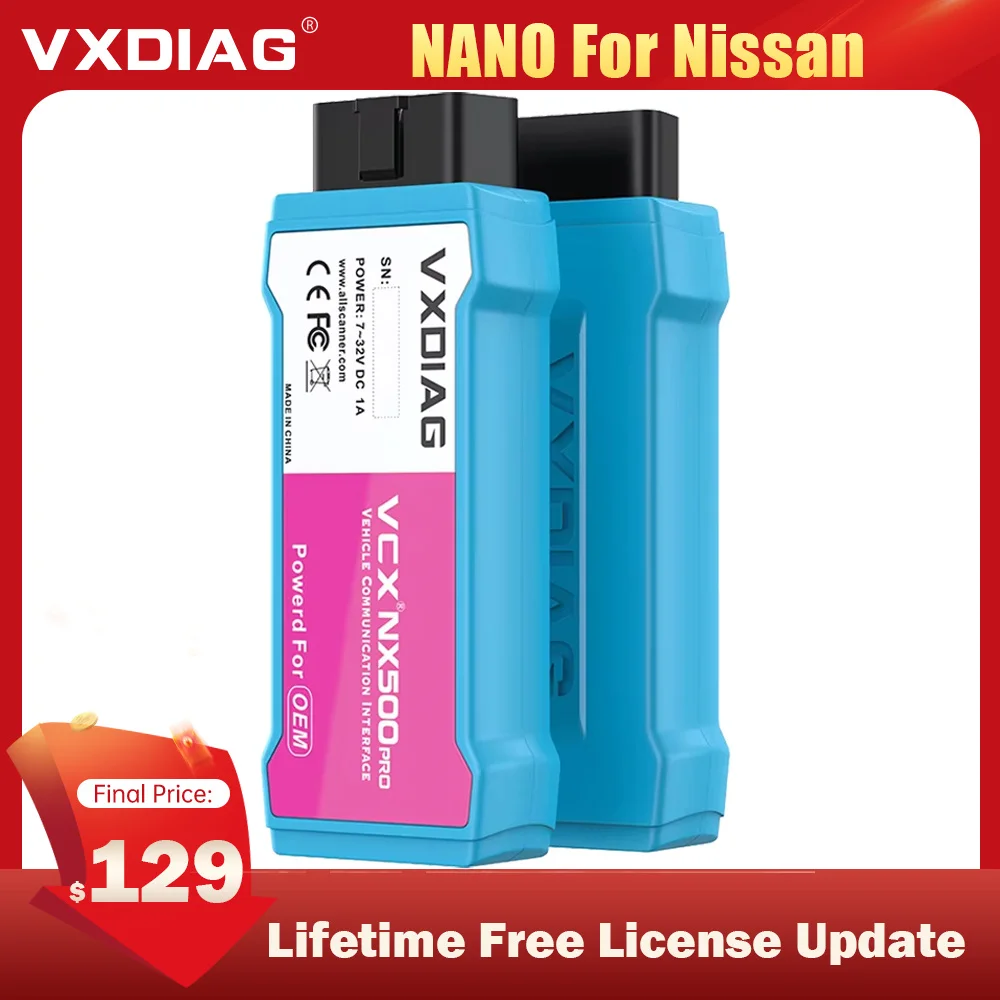 VXDIAG VCX NANO for Nissan WiFi Diagnostic Tools For Infiniti For GTR V226 Consult 3 Plus Car Scanner Bidirectional Code Reader