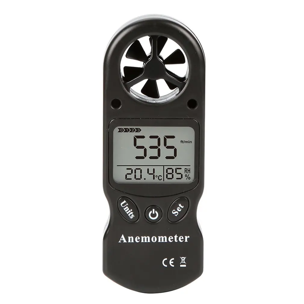 Imagem -06 - Mini Anemômetro Multiuso Digital Anemômetro Lcd Velocidade do Vento Temperatura Medidor de Umidade com Higrômetro Termômetro Tl300