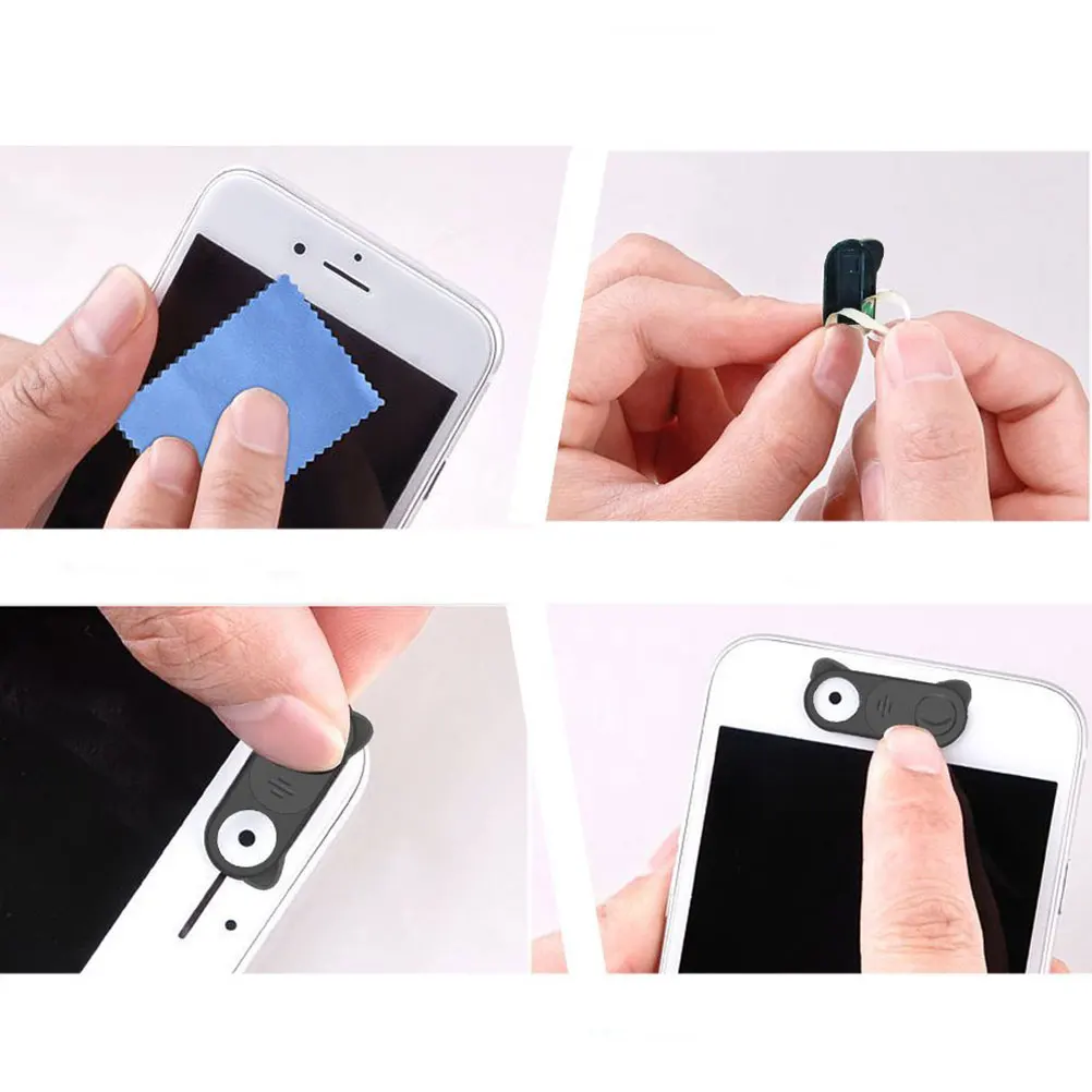 

2 Pcs Camera Privacy Cover Accessory Phone Cellphone Laptop Webcam Protective Mobile Abs