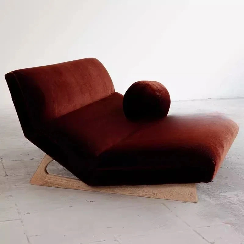 

high quality Nordic plicity, solid wood Chine retro, single lazy sofa recliner