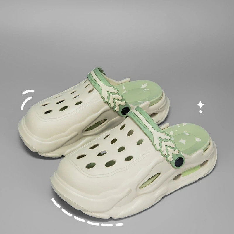 

Summer Men Slippers Platform Outdoor Sandals Clogs Comfortable Beach Slippers Flip Flop Casual Indoor Slides Garden Shoes Couple