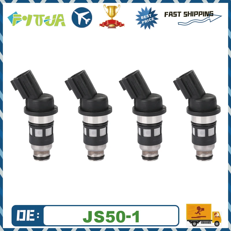 

4pcs Fuel Injector JS50-1 16600-73C90 For Nissan Almera Sunny GTI-R Pulsar GTI Turbo Primera P10 1.6 16V JS501 Nozzle Injection