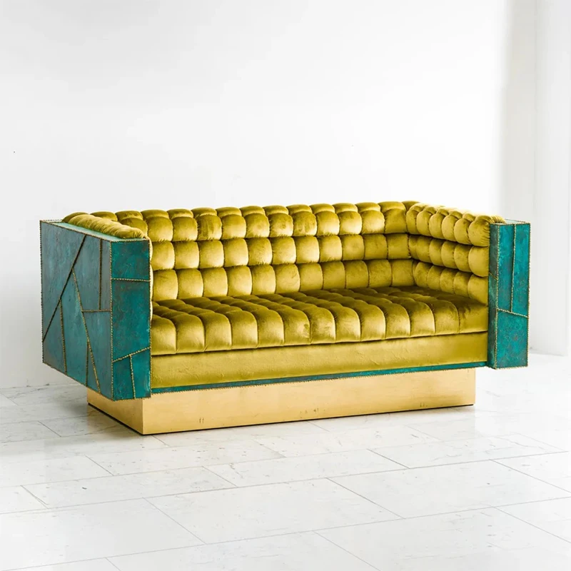 %w Neues Design Italienisches Luxus Modernes High-End Wohnzimmer Villa Sofa-Set Wohnmöbel Zweisitzer-Sofa