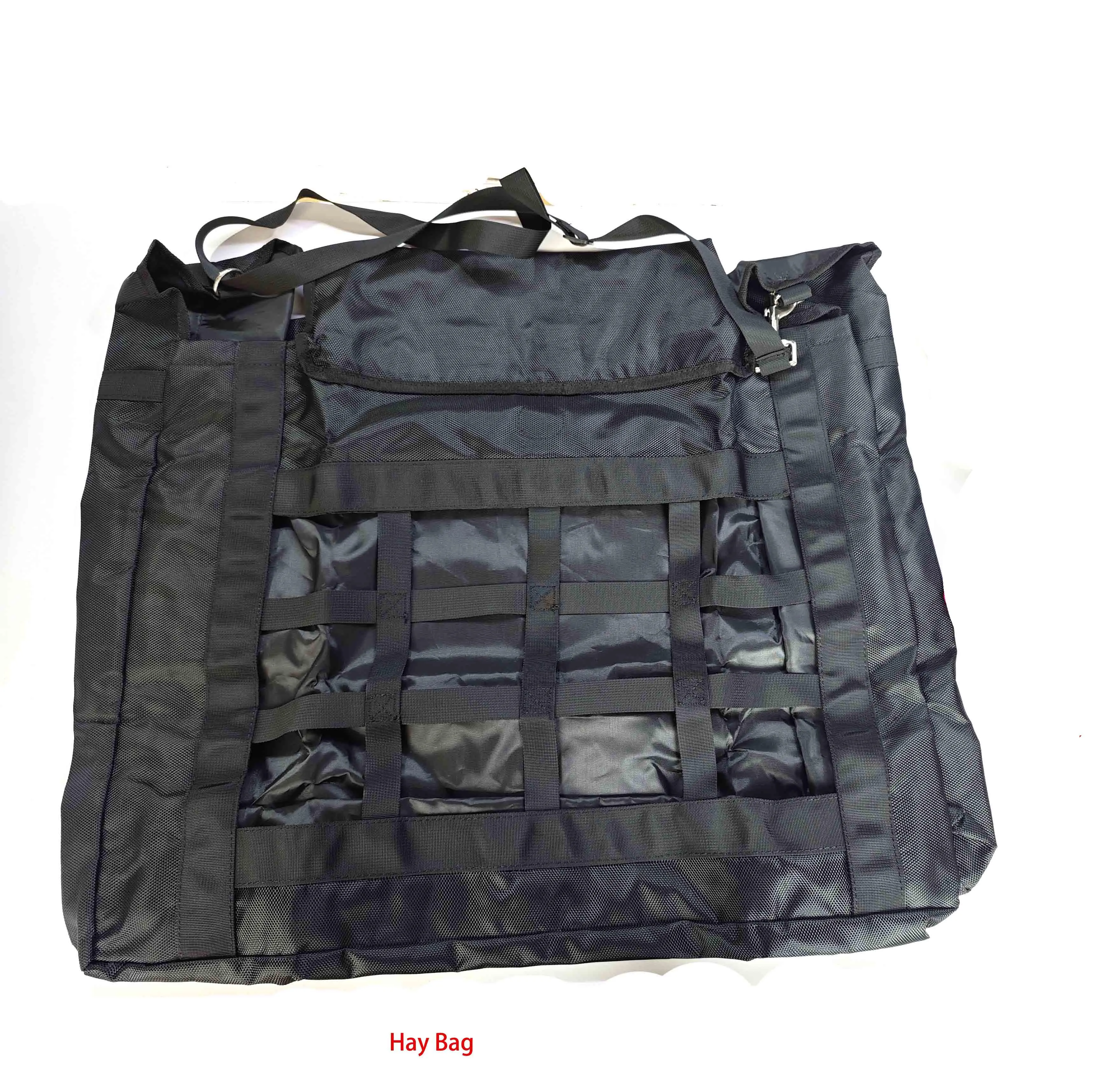 

2025 Heavy Nylon Horse Cow Slow Feeding Hay Bags with Strap