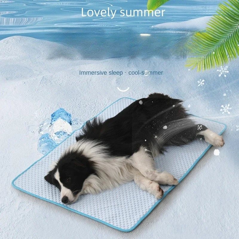 

Summer Dog Cooling Mat Pet Ice Pads Cat Breathable Blanket Cat Washable Sofa Breathable Pet Dog Bed Pet Car Seat Cushion Sofa