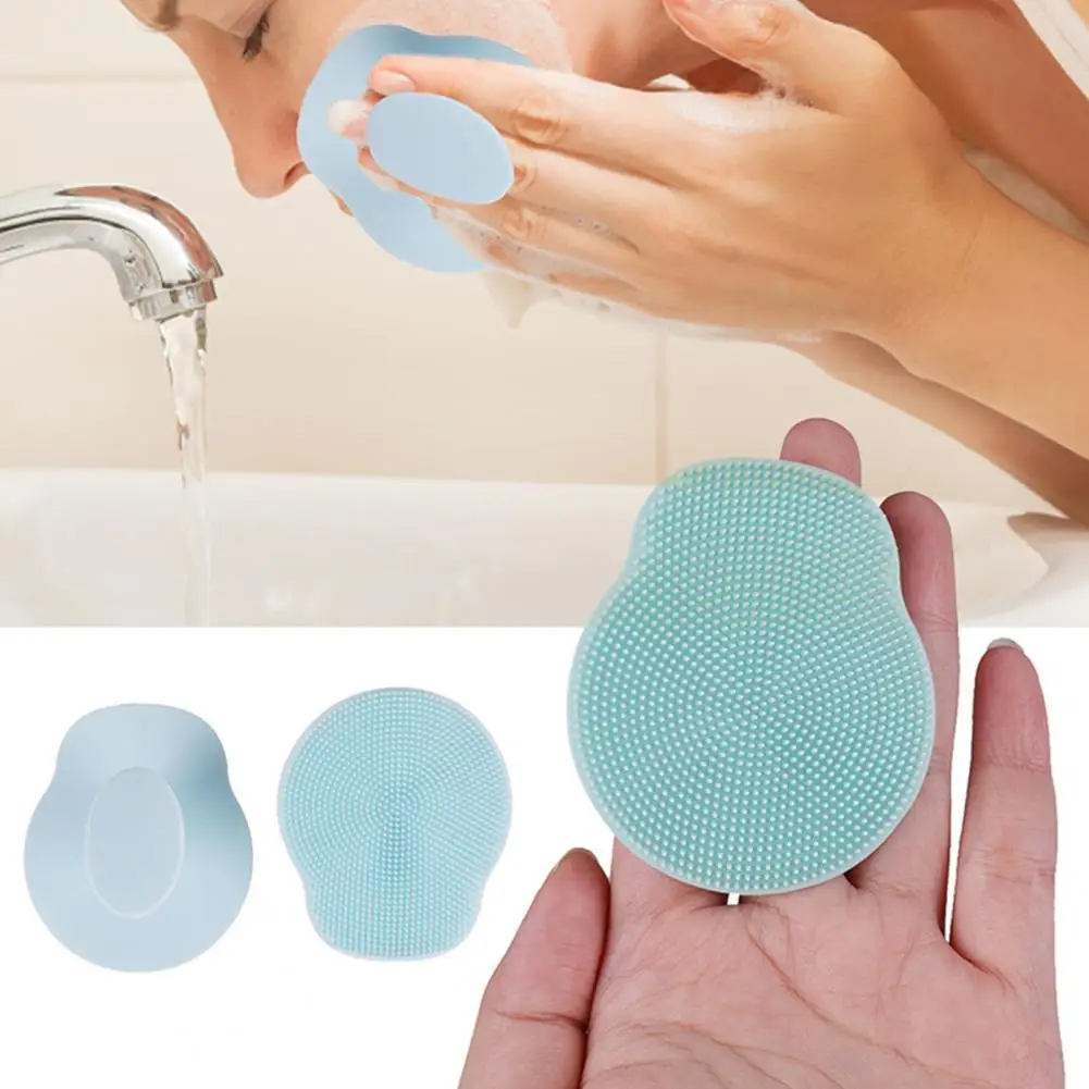 Silicone Cleansing Brush Soft Face Massaging Brush Blackhead Removal Facial Massage Cleansing Brush Women Face Cleaner Makeup