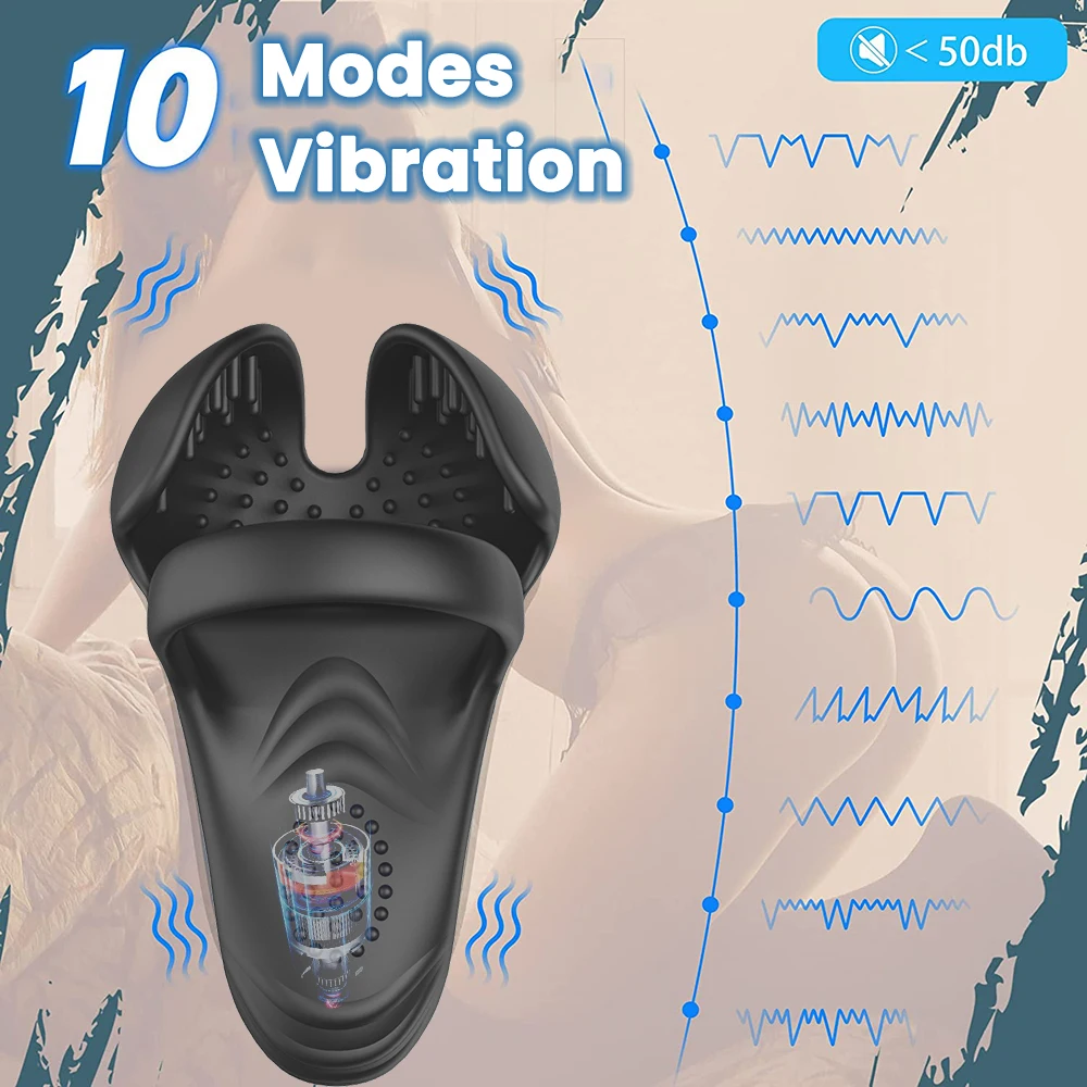 Sexy Toys Cockring for Men Testicle Massager Vibrator Penis Cock Ring on for Man Delay Ejaculation Penisring Sex Toys for Men 18