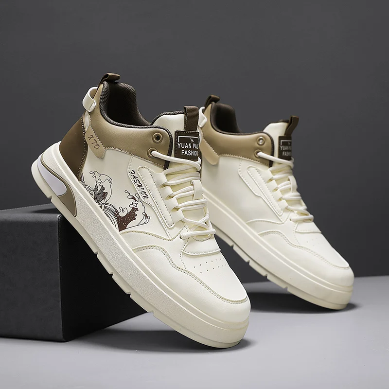 

2024 New Hot Selling Men's Shoes Four Seasons Mesh Shoes High Top Shoes Casual Shoes Fashion Shoes Sneakers Sneakers Men's Shoes