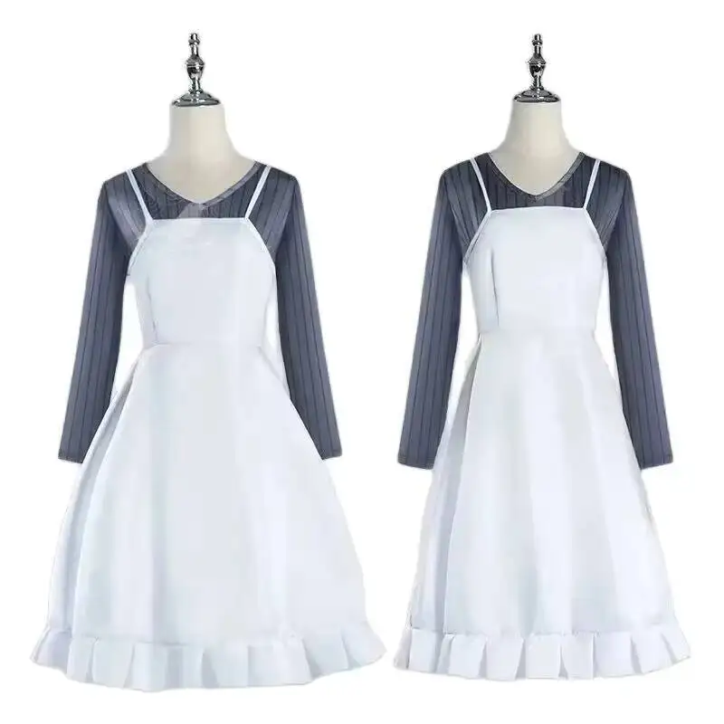 

Anime Oshi No Ko Hoshino Ai Cosplay Costume Daily Dress White Long Slip Skirt Shirt Set Woman Outfit