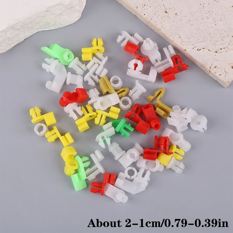 50Pcs Universal Auto Door Lock Rod Clip Driver Side Handle fermo adatto per rivetti in plastica Clip per cavi per Auto