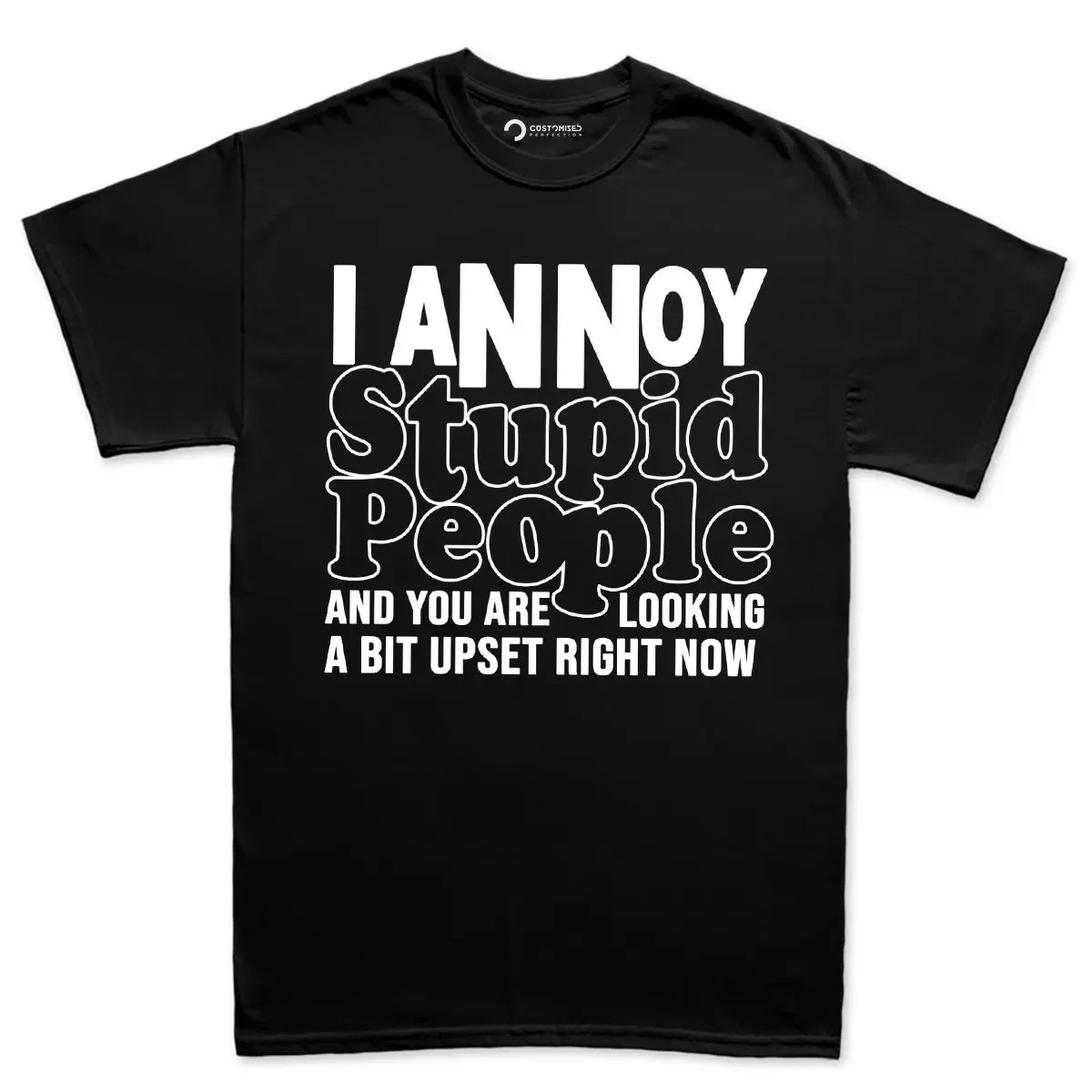 Funny Saying Mens T Shirt Birthday Gift For Men Sarcastic Fathers Day I Annoy Stupid People