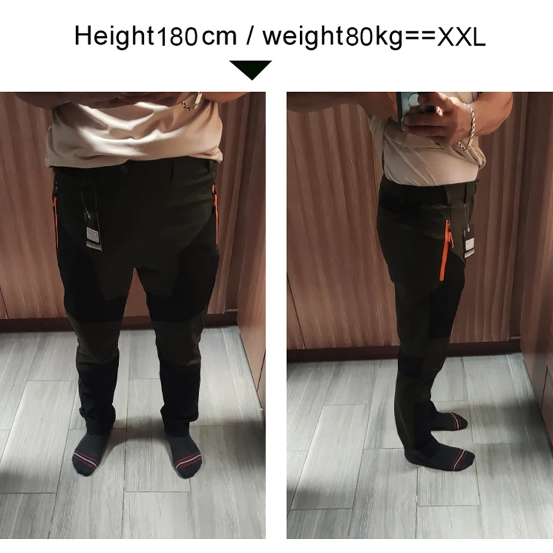 TRVLWEGO Men Summer Sports breathable Pants Hiking Trousers Camping Splash Prevention Quick Dry UV Resistant Elastic Thin image 4