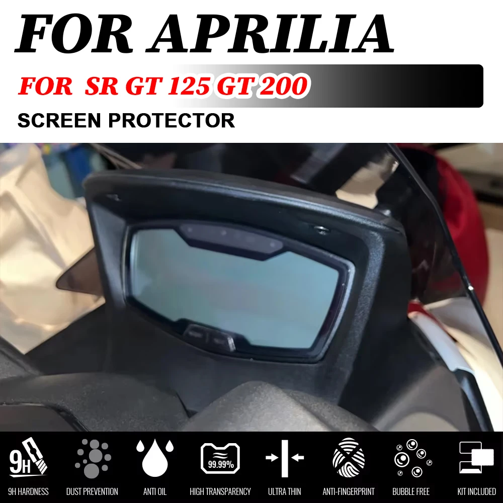 

For Aprilia SR GT 200 125 SRGT 200 SR GT200 2022 Motorcycle Accessories Cluster Scratch Protection Film Screen Instrument Film