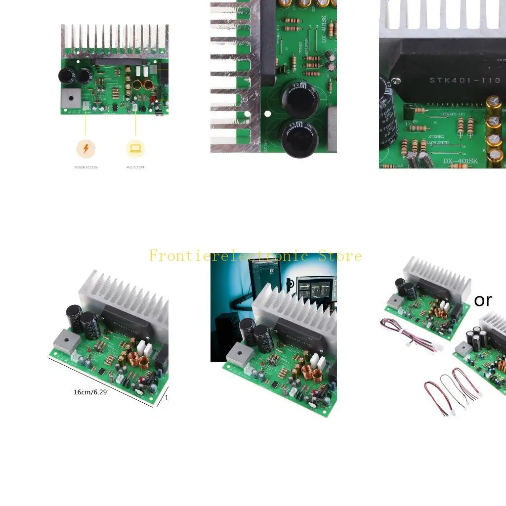 

Плата усилителя G8DB DIY STK401, 2,0 канала, двойной мощный переменный ток, двойной 24 В-28 В