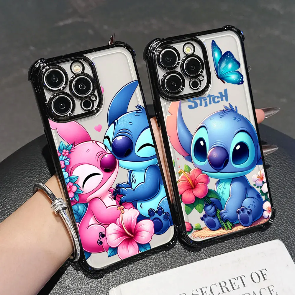 

Cute Stitch With Flowers Phone Case For Redmi Note 15 Pro 14 13 12 11 10 A7 Pro Plus 5G Redmi 15A 15 15C 14C 13C 12C Soft Cover